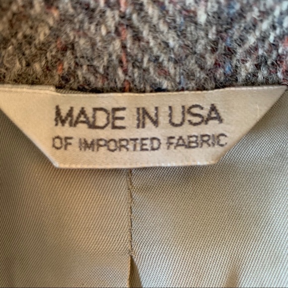 RICHARD EVANS Vintage Tweed Blazer Sz 14 - Picture 8 of 10